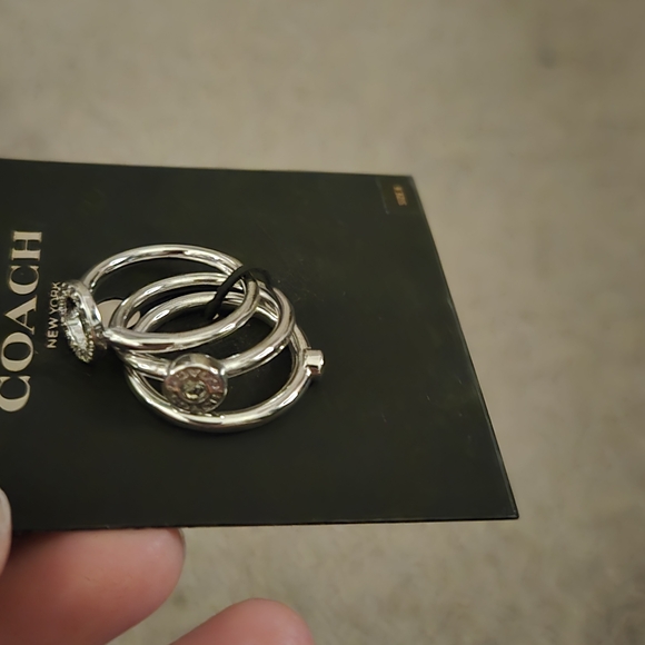 Coach Silver Ring Set - Picture 2 of 5